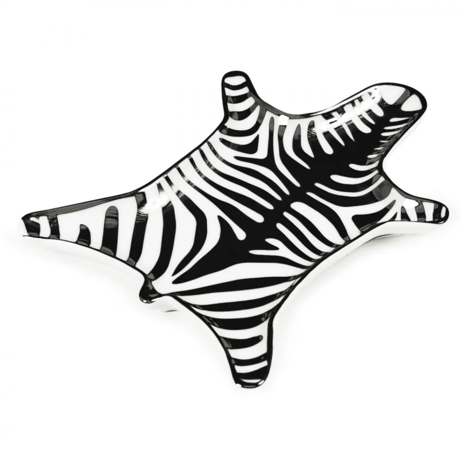 Zebra Stacking Dish - Black And White