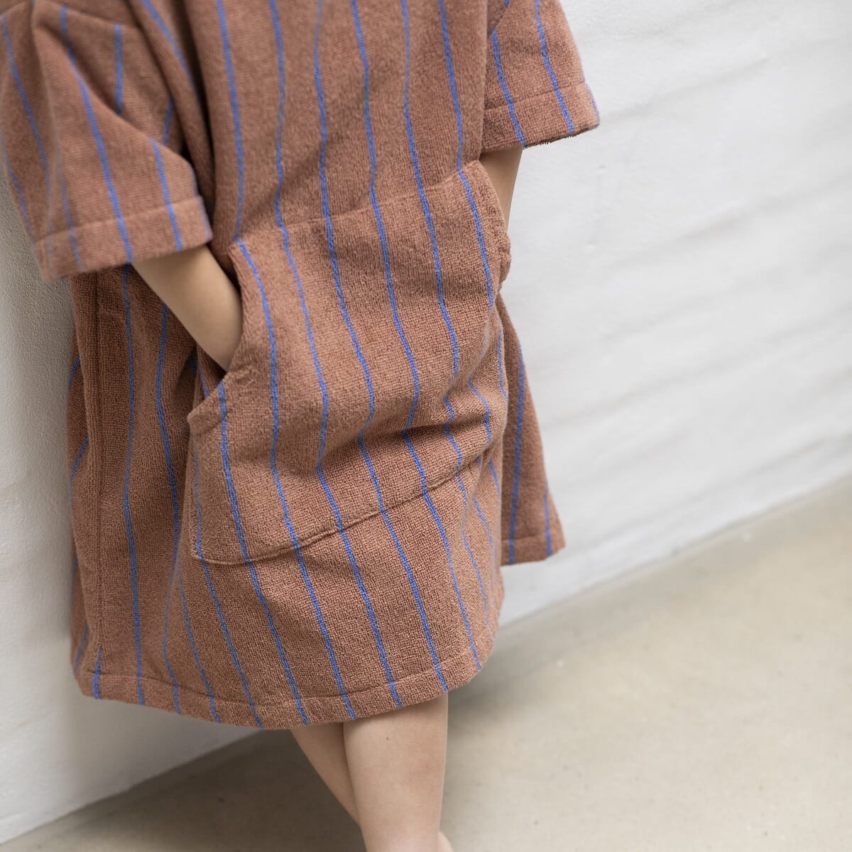 Badeh†ndkle KIDS Poncho Camel/Marine - Bilde 2