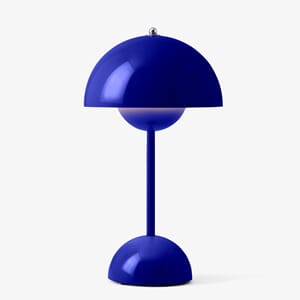 Flowerpot VP9 Oppladbar Lampe Cobalt Blue