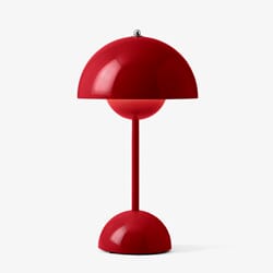 Flowerpot VP9 Oppladbar Lampe Vermilion Red