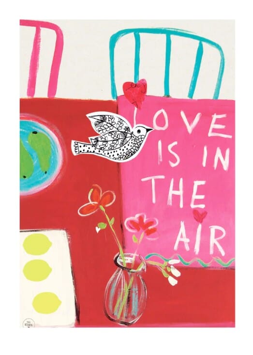 Bilde av Poster And Frame - Poster And Frame Poster Love Is In The Air 50x70 - Lunehjem.no - Interiør På Nett