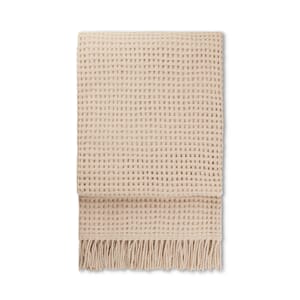 Ullpledd Basket Beige