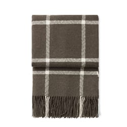 Alpakkapledd Tartan Brown