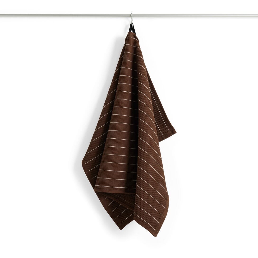 Bilde av Hay - Hay Kjøkkenhåndkle Chocolate Pinstripe - Lunehjem.no - Interiør På Nett