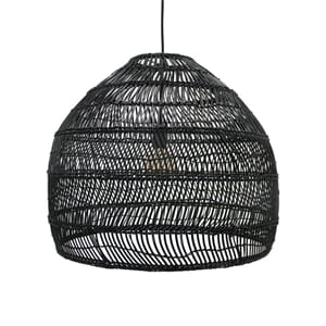 Taklampe Wicker Svart M